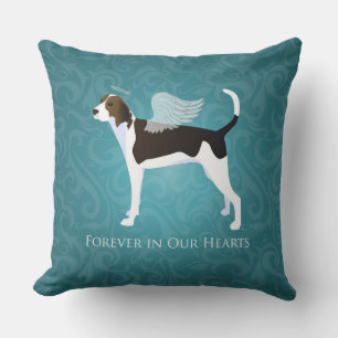 Treing Walker Coonhound Pet Memorial Angel Dog Kussen