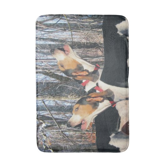 Treing Walker Coonhounds Howling Woodland Badmat (Voorkant Verticaal)