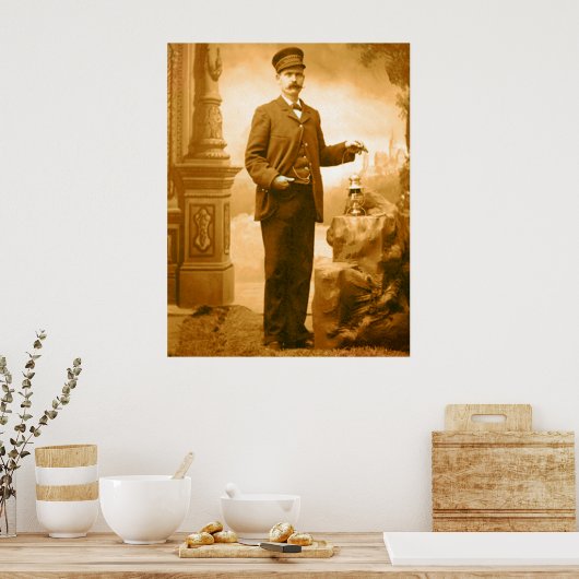 Treingeleider Poster (Keuken)