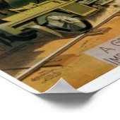  treinillustratie poster (Hoek)