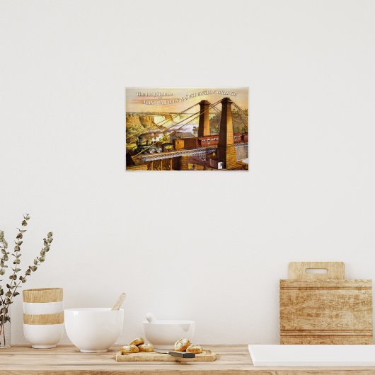  treinillustratie poster (Keuken)