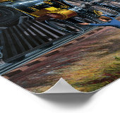  treinillustratie poster (Hoek)