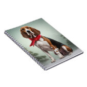 Treining Walker Coonhound Hond in Sneeuw Kerstmis Notitieboek (Rechterzijde)