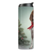 Treining Walker Coonhound Hond in Sneeuw Kerstmis Thermosbeker (Gedraaid links)