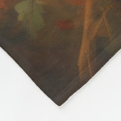 Treining Walker Coonhound in Herfstbladeren Herfst Fleece Deken (Hoek)