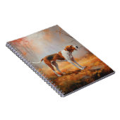 Treining Walker Coonhound in Herfstbladeren Herfst Notitieboek (Rechterzijde)