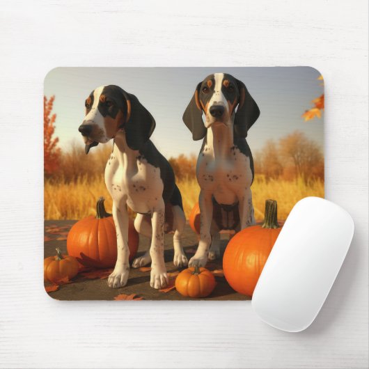 Treining Walker Coonhound Puppy Herfst Pompoen Muismat (Met muis)