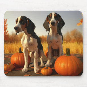 Treining Walker Coonhound Puppy Herfst Pompoen Muismat