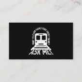 Treiningenieur en spoorwegmotorarbeider Spoorweg Visitekaartje (Achterkant)