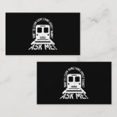 Treiningenieur en spoorwegmotorarbeider Spoorweg Visitekaartje (Voorkant / Achterkant)