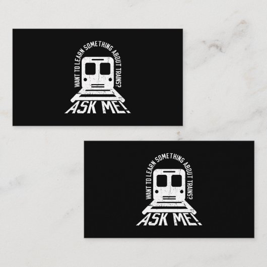 Treiningenieur en spoorwegmotorarbeider Spoorweg Visitekaartje (Voorkant / Achterkant)