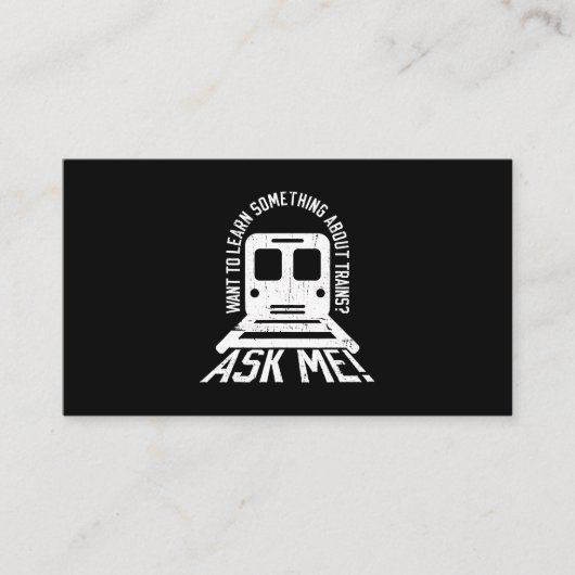 Treiningenieur en spoorwegmotorarbeider Spoorweg Visitekaartje (Voorkant)