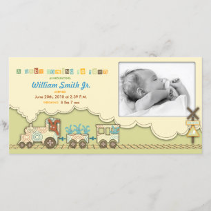 Treinkaart met foto aankondiging