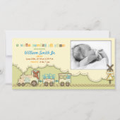 Treinkaart met foto aankondiging (Voorkant)