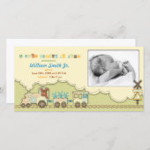 Treinkaart met foto aankondiging (Voorkant / Achterkant)