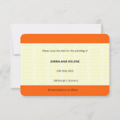 Treinkaartje geïnspireerd | LGBTQ+ Save the Date Kaart (Achterkant)