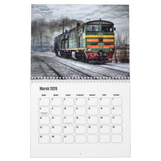 Treinkalender Kalender (Mar 2026)