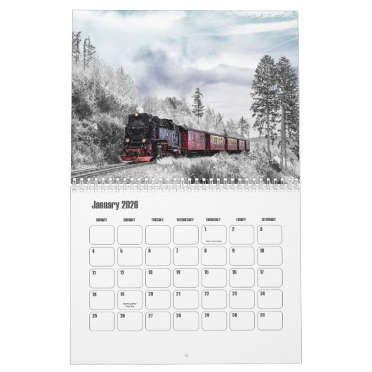 Treinkalender Kalender (Jan 2026)