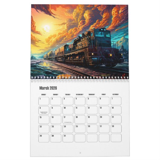 Treinkalender Kalender (Mar 2026)