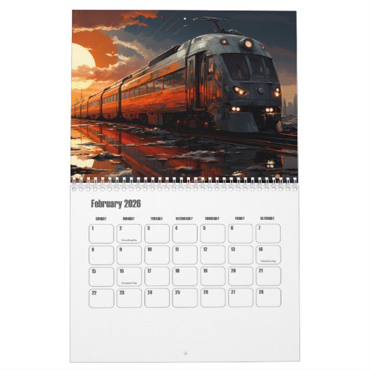 Treinkalender Kalender (Feb 2026)