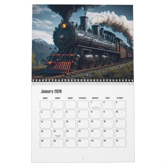 Treinkalender Kalender (Jan 2026)