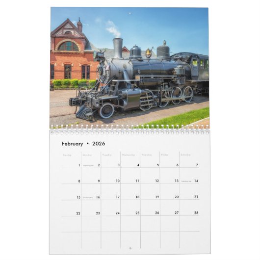 Treinkalender Kalender (Feb 2026)