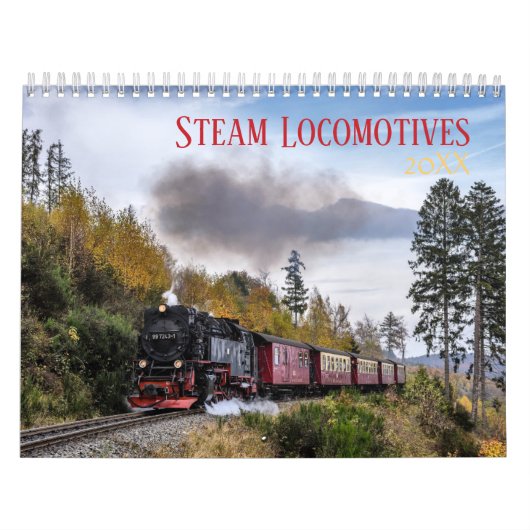 treinkalender met stoomlocomotief kalender (Hoes)