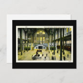 Treinkoers, station van Chicago -  Briefkaart (Voorkant / Achterkant)