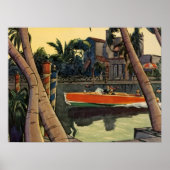 Treinkruising Oerwoud motortoerental Poster (Voorkant)