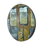 Treinlandschap (door Eric Ravilious) Dartbord (Voorkant Rechts)