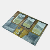 Treinlandschap (door Eric Ravilious) Deurmat (Schuin)
