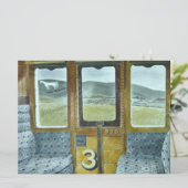 Treinlandschap (door Eric Ravilious) Kaart (Staand voorkant)