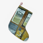 Treinlandschap (door Eric Ravilious) Kleine Kerstsok (Voorkant (Hangend))