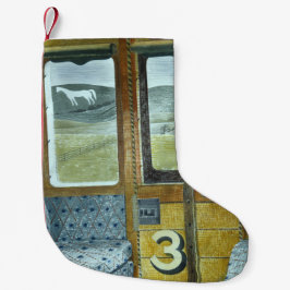 Treinlandschap (door Eric Ravilious) Kleine Kerstsok