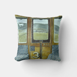 Treinlandschap (door Eric Ravilious) Kussen