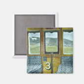 Treinlandschap (door Eric Ravilious) Magneet (Voorkant / Achterkant)