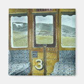 Treinlandschap (door Eric Ravilious) Magneet (Voorkant)