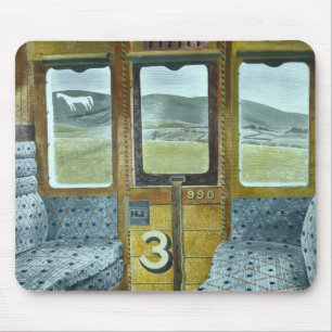 Treinlandschap (door Eric Ravilious) Muismat