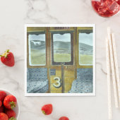 Treinlandschap (door Eric Ravilious) Servet (Insitu)