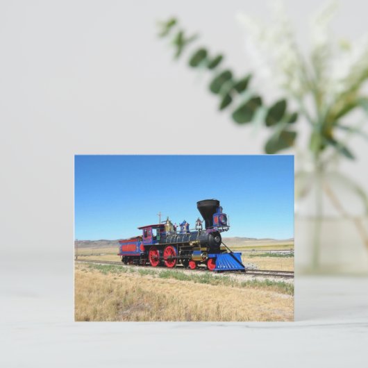 Treinlocomotief Briefkaart (Staand voorkant)