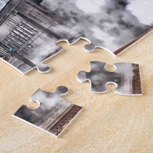 Treinlocomotief Jigzaag Puzzle Legpuzzel (Zijkant)