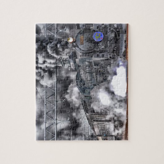 Treinlocomotief Jigzaag Puzzle Legpuzzel (Verticaal)