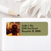  Treinlocomotief RR Terugkeeradresetiket Etiket (Insitu)