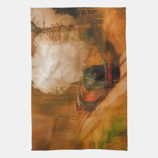 Treinlocomotief Theedoek (Verticaal)