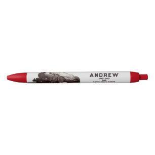 Treinlocomotief Zwarte Inkt Pen