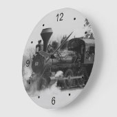  treinlocomotiefklok grote klok (Hoek)