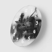  treinlocomotiefklok ronde klok (Hoek)