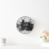  treinlocomotiefklok ronde klok (Huis)