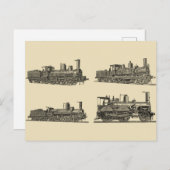  treinmachinecoöperatie briefkaart (Voorkant / Achterkant)