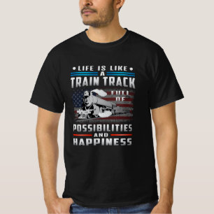 Treinmachinist locomotieven treinen Funny Gift T-shirt
